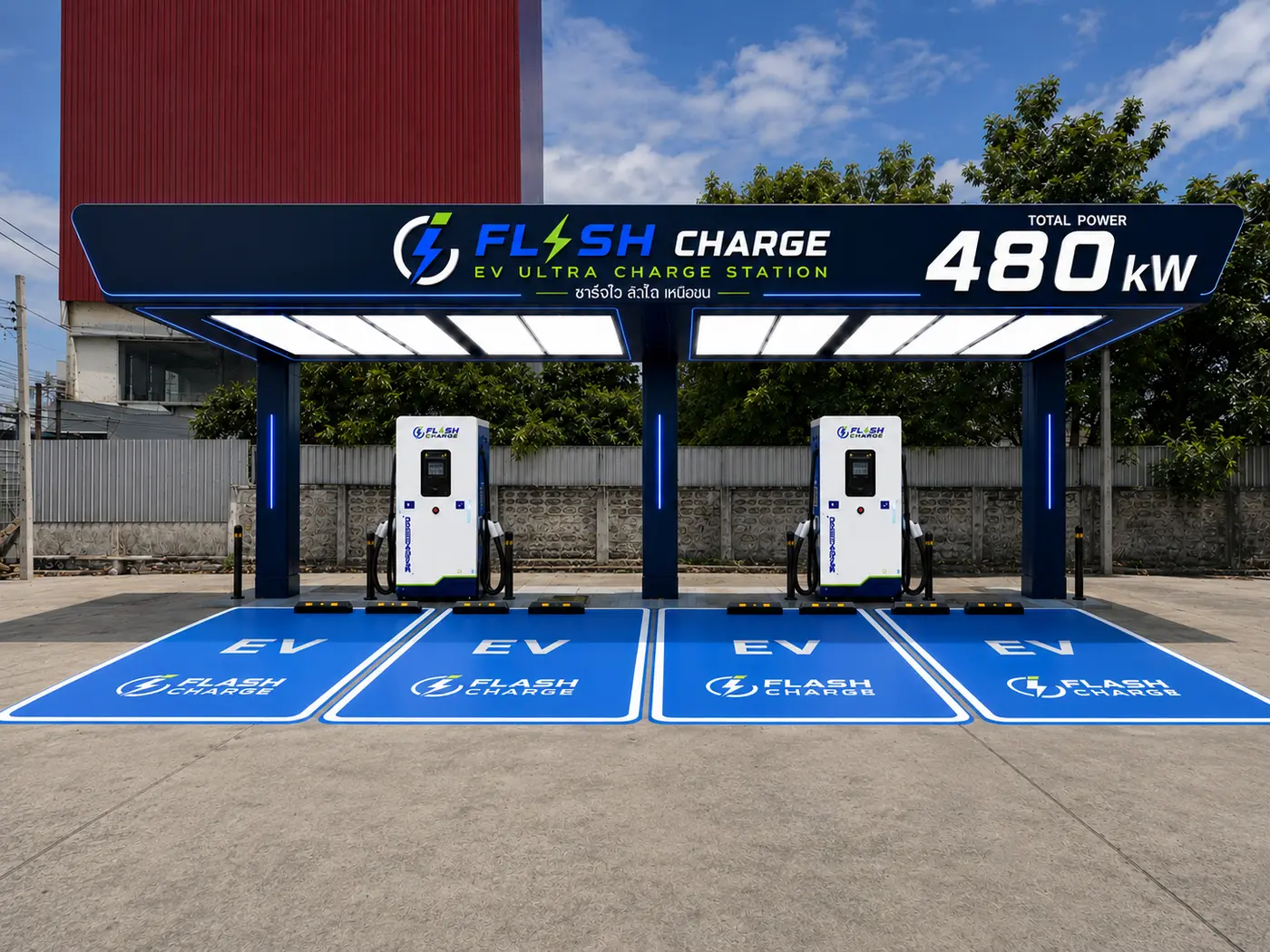 EV ULTRA CHARGE STATION · 480 kW